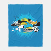 DAFFY DUCK™ Team Argentina Soccer Graphic フリースブランケット (正面)