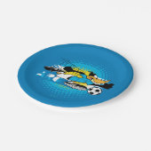 DAFFY DUCK™ Team Argentina Soccer Graphic ペーパープレート (アングル)