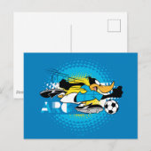 DAFFY DUCK™ Team Argentina Soccer Graphic ポストカード (正面/裏面)