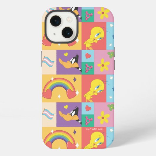 DAFFY DUCK™ & TWEETY™ - プライド柄 iPhoneケース (裏面)