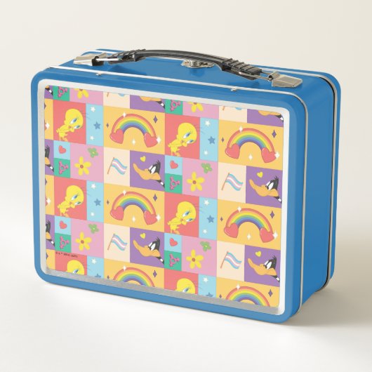 DAFFY DUCK™ & TWEETY™ - Pride Pattern メタルランチボックス (裏面)