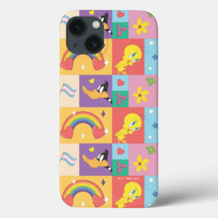 DAFFY DUCK™ & TWETY™ -プライドパターン iPhone 13ケース