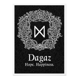 Dagaz /Happiness/ブラックバージョン フォトプリント