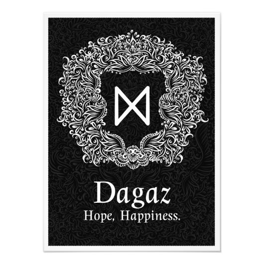 Dagaz /Happiness/ブラックバージョン フォトプリント (正面)