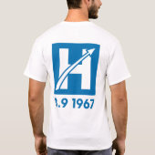 Dagen H 1967 Sweden Traffic Switch Historic Blue T Tシャツ (裏面)