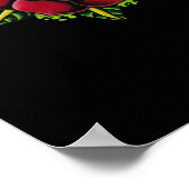 Dagger、スカル、およびバラプリント ポスター (角)