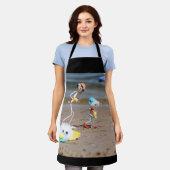 Dagje strand van de Fubby's エプロン (着用した状態)