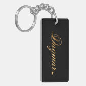 Dagmar gold Design Lettering Schlüsselanhänger キーホルダー (正面左)