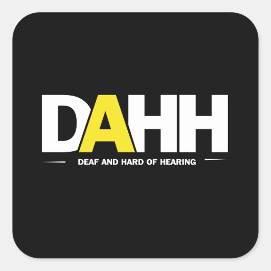 DAHHロゴ スクエアシール (正面)