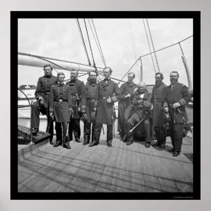 Dahlgren海軍海軍大将USSのPawnee 1862年 ポスター