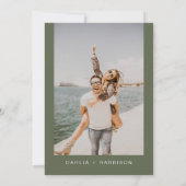 DAHLIAウォーターカラーレモンフローラ婚約パーティ 招待状 (裏面)