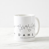 Dahliaペプチド名mug コーヒーマグカップ (正面右)