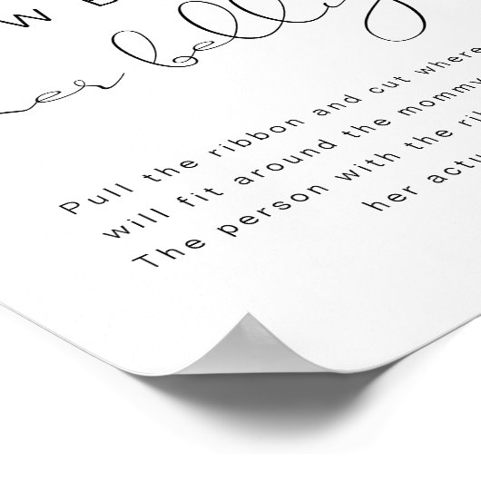 DAHLIAレモンどのように彼女の腹の赤ちゃんシャワーのポスター ポスター (角)