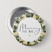 DAHLIAレモンシトラスフルーツ夏のママになる 缶バッジ (正面&裏面)