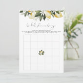 DAHLIAレモンブライダルシャワービンゴゲーム招待状 招待状 (スタンド正面)