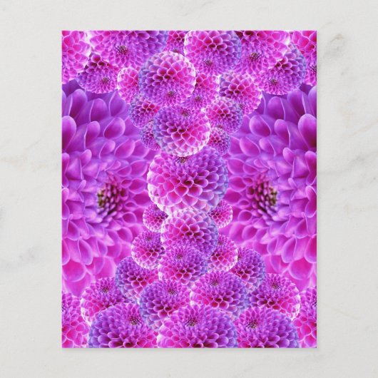 dahlia-170835デジタル現実主義白熱［赤熱］光を放つDAHLIAフロー チラシ (正面)