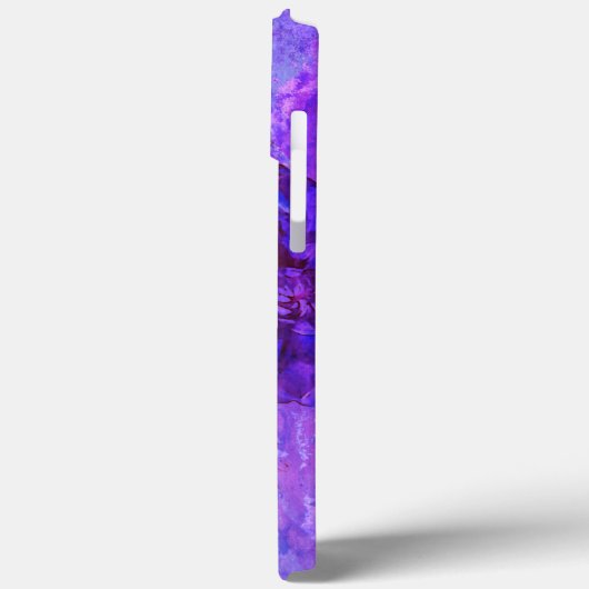 Dahlia Delight in Beautiful Blues Phone Case Case-Mate iPhoneケース (裏面 / 左)