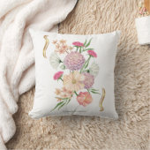 Dahlia Floral Design – Elegant クッション (ブランケット)