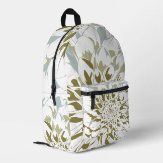 Dahlia floral printed backpack プリントバックパック