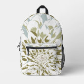 Dahlia floral printed backpack プリントバックパック (正面)