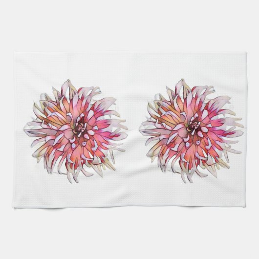 DAHLIA FLOWER キッチンタオル (横)