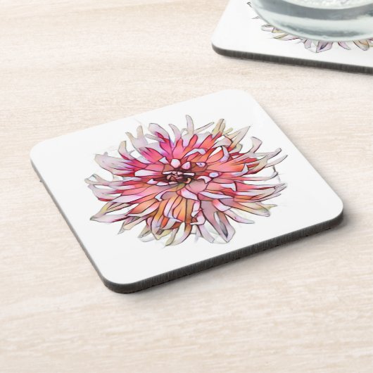 DAHLIA FLOWER コースター (左側)
