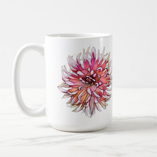 DAHLIA FLOWER コーヒーマグカップ (左)