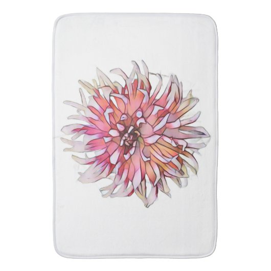 DAHLIA FLOWER バスマット (正面縦)