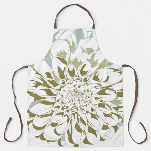 Dahlia flower apron エプロン (正面)