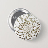 Dahlia Flower Button 缶バッジ (正面&裏面)