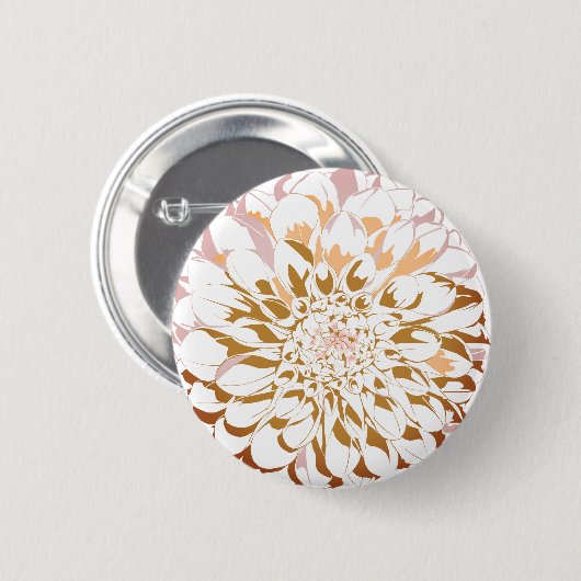 Dahlia flower button 缶バッジ (正面&裏面)