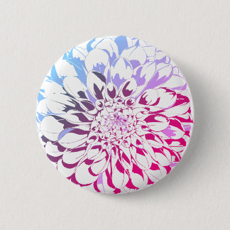 Dahlia flower button - violet tones 缶バッジ