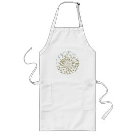 Dahlia flower long apron ロングエプロン