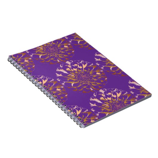 Dahlia flower notebook ノートブック (右側)
