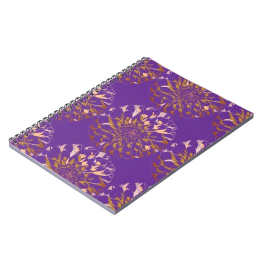 Dahlia flower notebook ノートブック (左側)