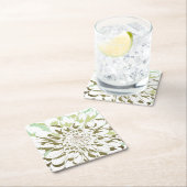 Dahlia flower paper coaster set スクエアペーパーコースター (インサイチュ)