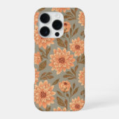Dahlia Flower Pattern iPhoneケース (裏面)