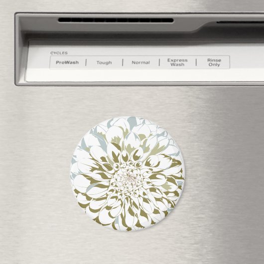 Dahlia flower refrigerator magnet マグネット (インサイチュ (食洗機))