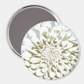Dahlia flower refrigerator magnet マグネット (正面/裏面)