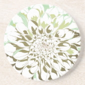 Dahlia flower stone coaster - round コースター (正面)