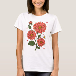 Dahlia Flower Tシャツ