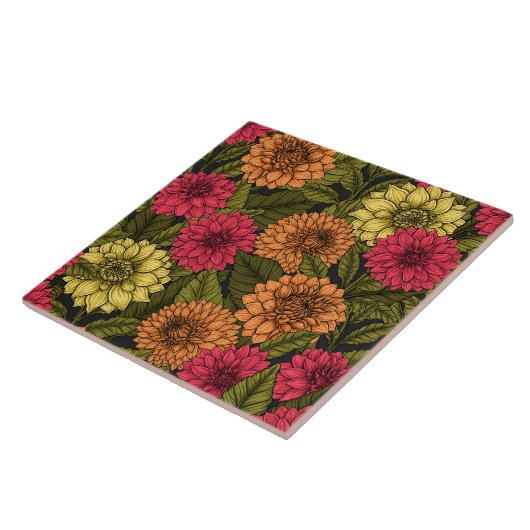 Dahlia garden タイル (側面)