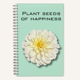 Dahlia Plant Seeds of Happiness Notebook ノートブック