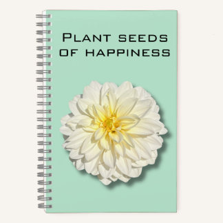 Dahlia Plant Seeds of Happiness Notebook ノートブック