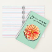 Dahlia Plant Seeds of Happiness Notebook ノートブック (内側)