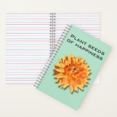 Dahlia Plant Seeds of Happiness Notebook ノートブック (内側)