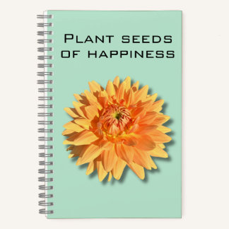 Dahlia Plant Seeds of Happiness Notebook ノートブック