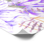 Dahlias -アメジスト結婚ズスイートのシーティングチャート ポスター (角)