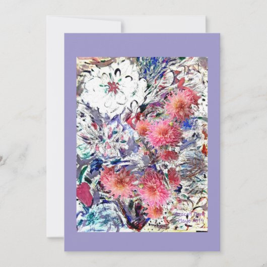 Dahlias Thank You Card サンキューカード (正面)