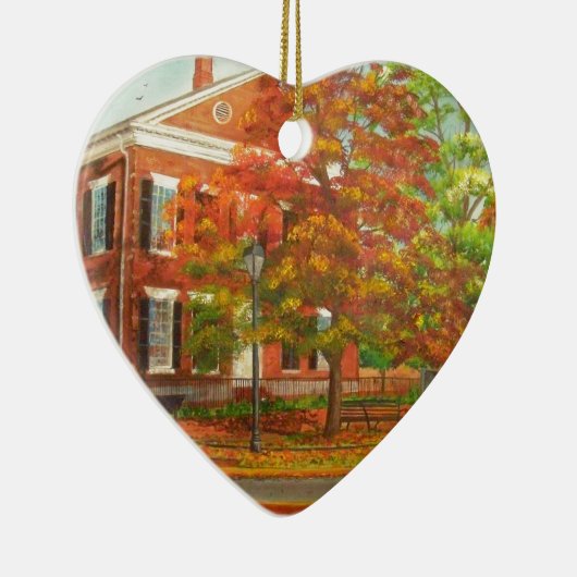 Dahlonegaの金ゴールド博物館の秋色 セラミックオーナメント (右)